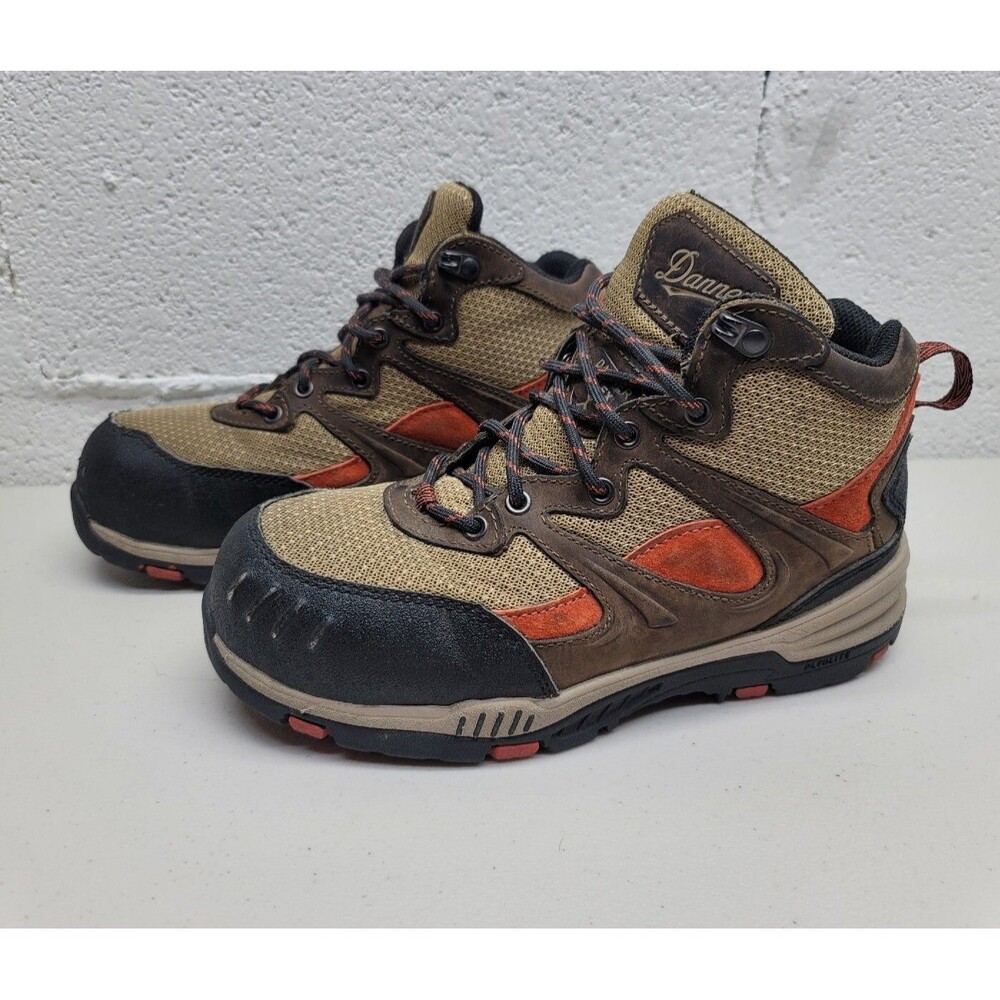 Danner Flex Womens 7.5 M Springfield Brown Orange Waterproof Hiking Boots 12248